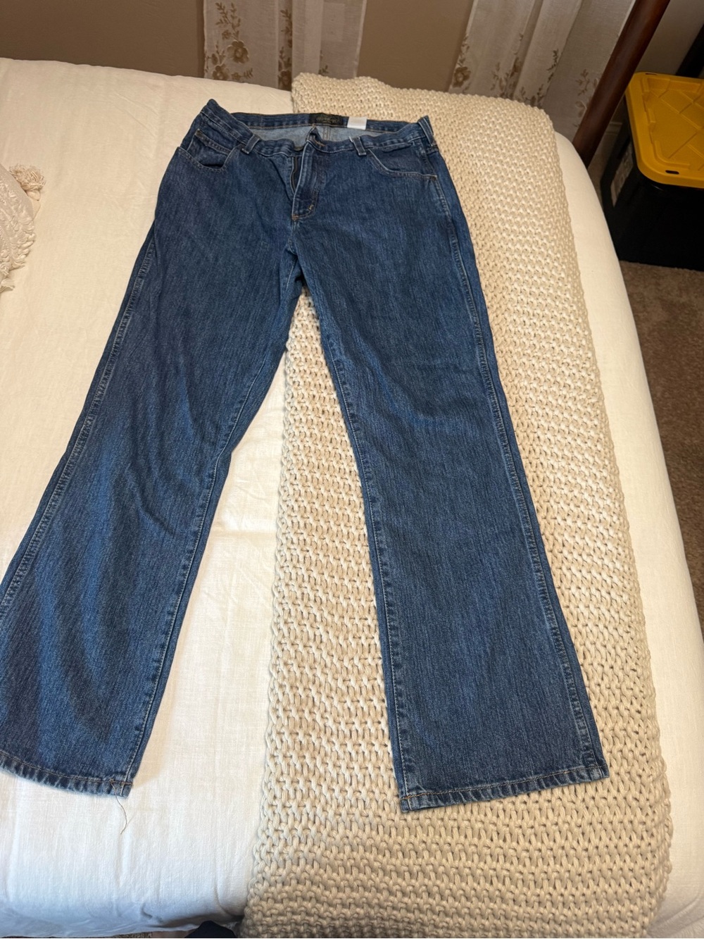 RedHead Men's Dark Blue Straight Jeans